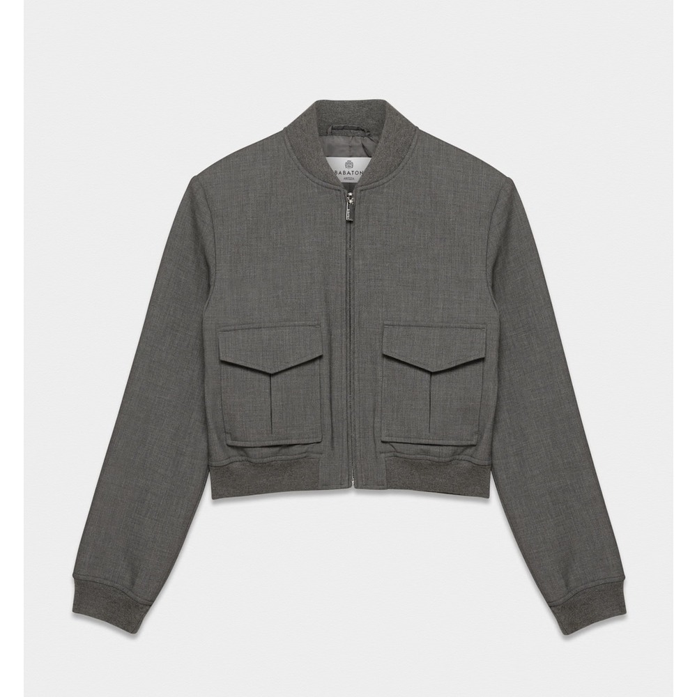 NEW Babaton Aritzia Succession Bomber Structured Cropped Jacket NWOT LUXE Medium